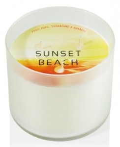 Mini NEU x 6 1.3 Unzen Ombre Glas Bath Body Works-Sunset Beach Kerzen 