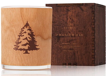 Thymes Frasier Fir Pine Needle Candle - Highly Scented Candles For A Luxury  Home Fragrance - Holiday Candles