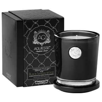 Aquiesse luxury candle black candle vessel and gift box