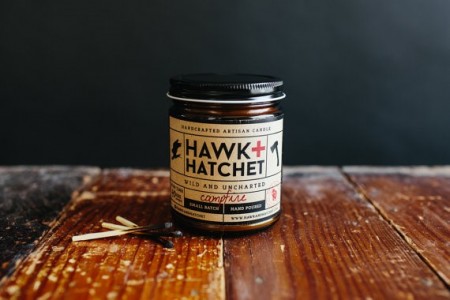 Hawk Hatchet Campfire Candle