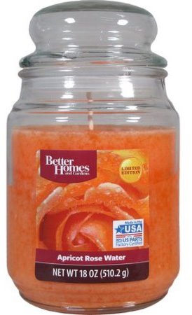 apricot rose water candle