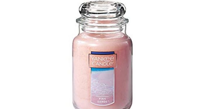 pink sands yankee candle large apothecary jar