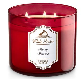 Merry Mimosa Candle White Barn