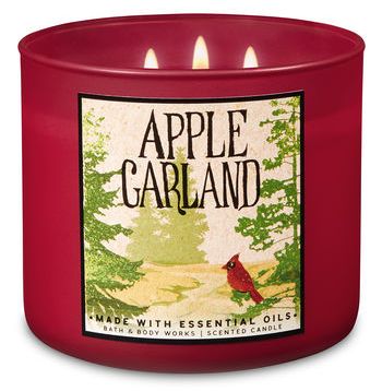 Bath & Body Works Apple Garland Candle
