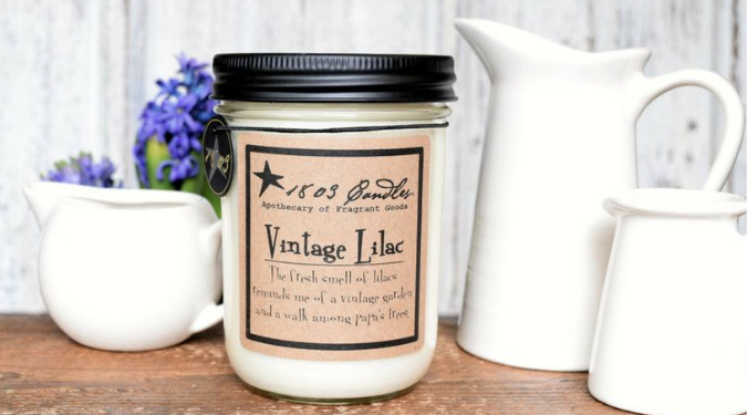 1803 Candles Vintage Lilac Candle Review by Candlefind