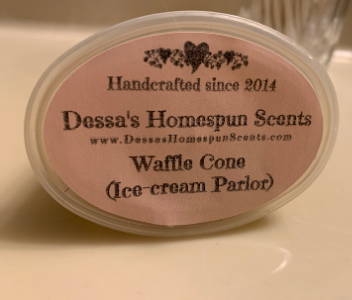 Dessa's Homespun Scents Strong Wax Melt Waffle Cone Ice Cream Parlor 