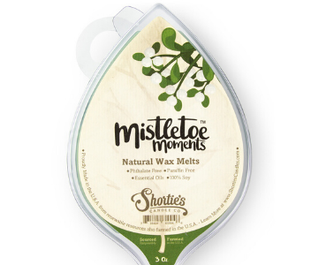 Holiday wax melt Mistletoe Moments from Shortie's Candle Company