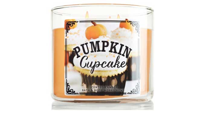 pumpkin cupcake candle