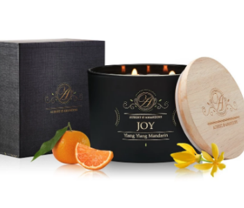 aromatherapy soy candle joy from aubert & amandine