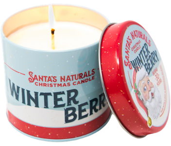 scented candle for christmas - Santa's Naturals Winter Berry