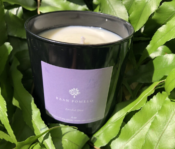 lavender soy candle zenful day from Baan Pomelo