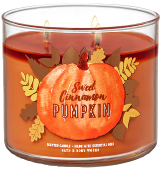 Sweet Cinnamon Pumpkin from Bath & Body Works pumpkin scented candle