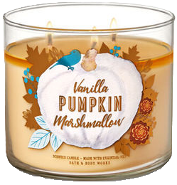 Vanilla Pumpkin Marshmallow from Bath & Body Works, pumpkin scented candle