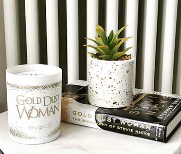 Evoke Candle Co Gold Dust Woman Candle