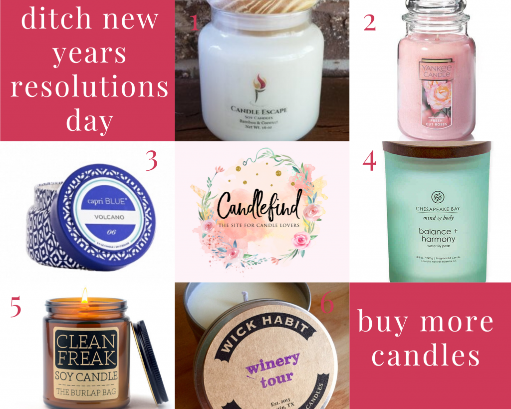 ditch new years resolutions and buy these great candles