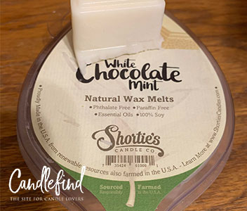 Shortie's Candle Co. White Chocolate Mint Wax Melt