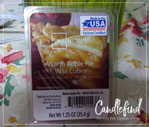 mainstays warm apple pie wax melts