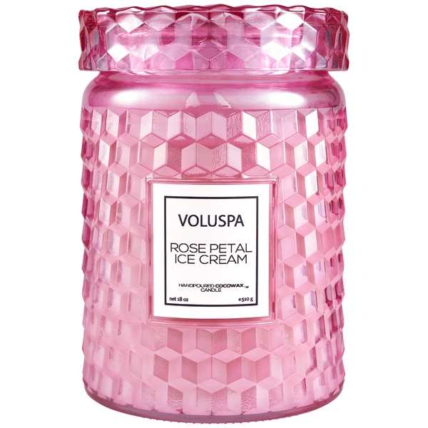 Voluspa Rose Petal Ice Cream Candle