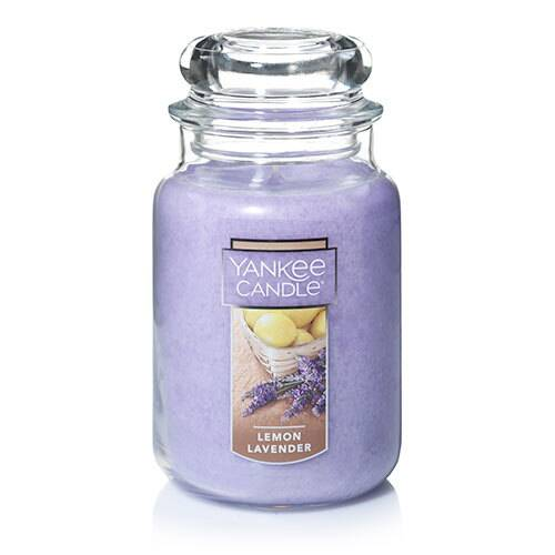 Yankee Candle Lemon Lavender large candle jar
