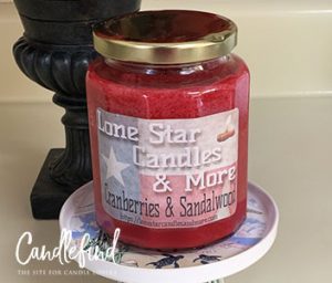 Lone Star Cranberries & Sandalwood Candle