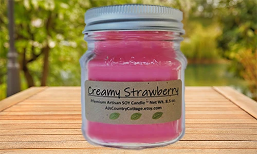 AJ's Country Cottage Creamy Strawberry Candle