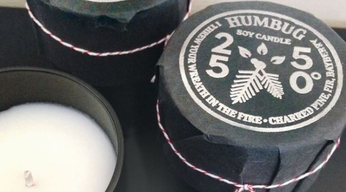 2550 degrees soy candles black covering with tie