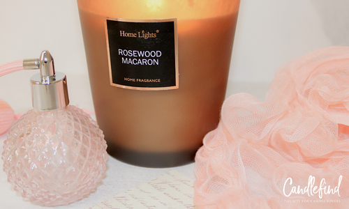 Rosewood Macaron Candle from Home Lights
