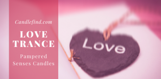 Love Trance candle review, Pampered Senses