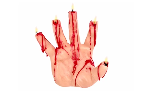 Bleeding Hand Candle