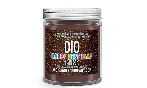 Dio Candle Company Happy Birthday Candle
