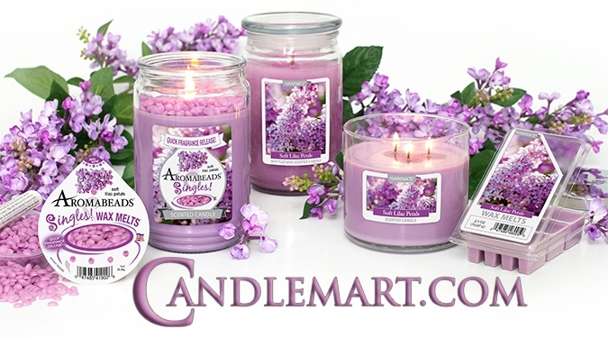 Candlemart lilac candles and wax melts