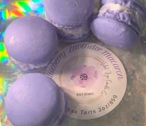Violet Skye Candle Co Blueberry Lavender Macaron Wax Tarts