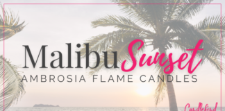 Ambrosia Flame Candles Malibu Sunset Review