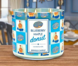 Kringle Blueberry Maple Donut Candle