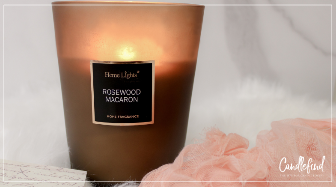 HomeLights Rosewood Macaron Candle Review by Candlefind