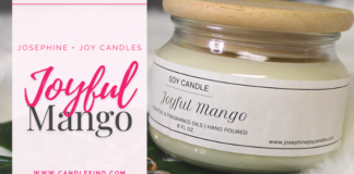 Josephine + Joy Joyful Mango Candle Review