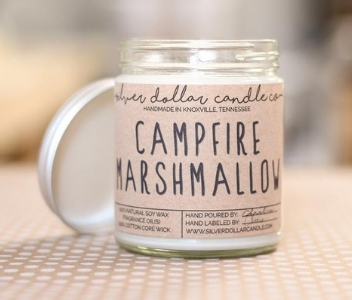 Silver Dollar Candle Company Campfire Marshmallow Candle