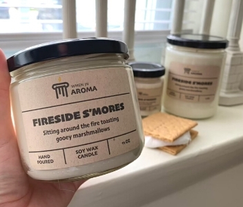 When In Aroma, Fireside S'mores Candle