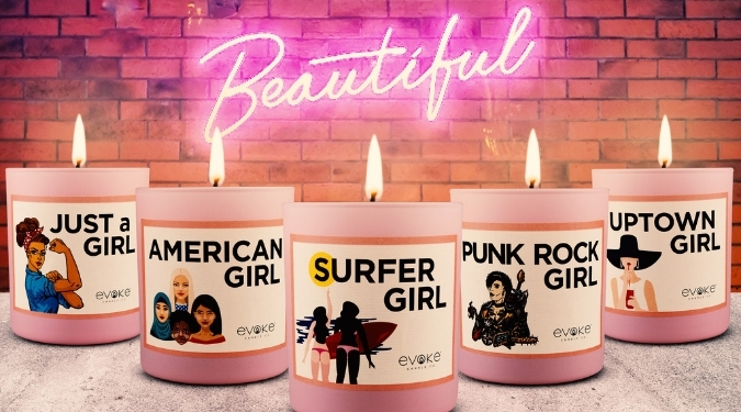 Evoke Candle Co. The Girl Collection Candles