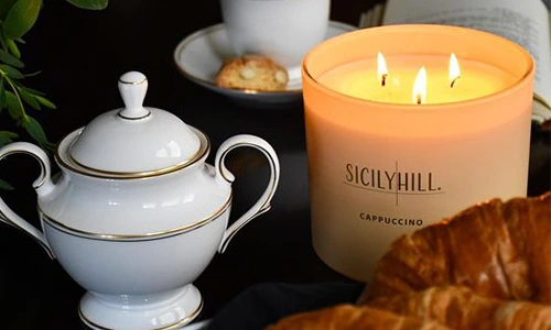 Cappuccino Candle Sicily Hill