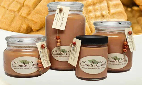 Candle Crest Peanut Butter Cookies Candle