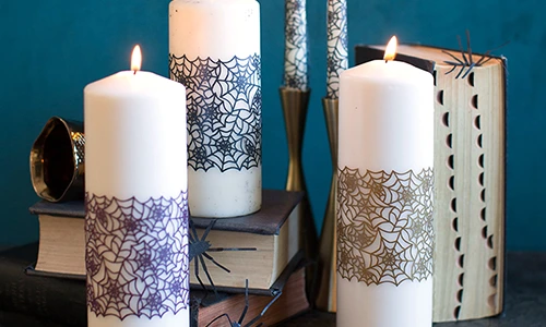 Spider Web Candle Wraps