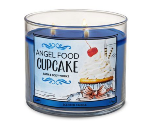 Angel Food Cupcake Candle B&BW