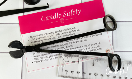 Candlefind CANDLE FIRE SAFETY TIP Trim Your Wick
