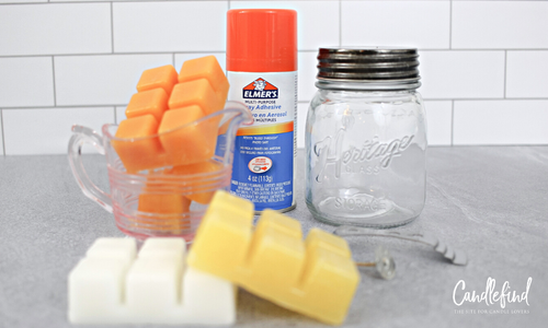 Candlefind Easy Candy Corn Candle DIY Step 1