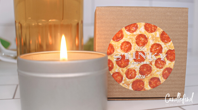 Stinky Candle Co Pizza Candle