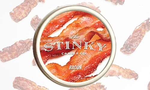 The Stinky Candle Co Bacon Candle