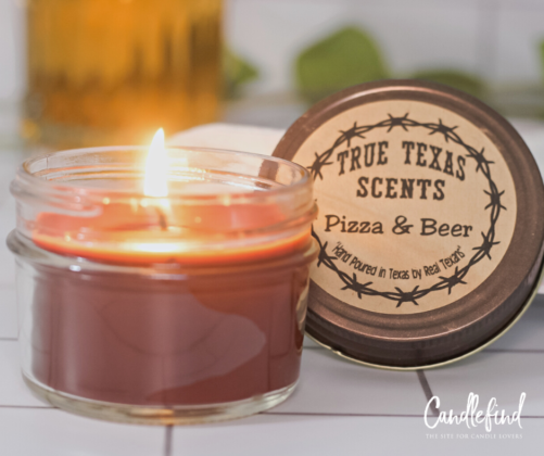 True Texas Scents Pizza & Beer Candle