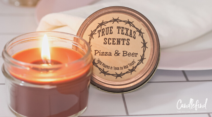 True Texas Scents Pizza & Beer Candle