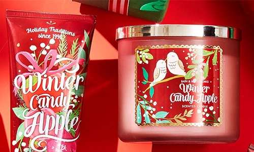 B&BW Winter Candy Apple Candle